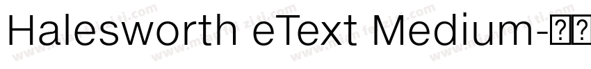 Halesworth eText Medium字体转换